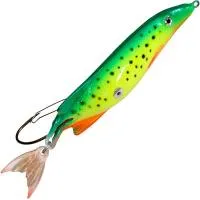 Блесна AQUA NORMAN (незацепляйка) 85,0mm, вес - 14,0g цвет 080 (желто-оранжевый пятнистик)