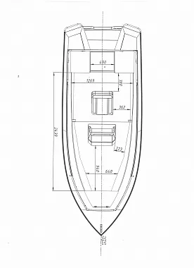 Алюминиевая лодка NewStyle-432 центральная консоль Алюминиевая лодка NewStyle-432 центральная консоль