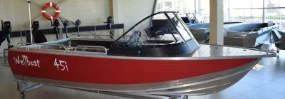 Фото Алюминиевая лодка Wellboat-45i (Вельбот) в интернет-магазине "Моторыбак" Фото Алюминиевая лодка Wellboat-45i (Вельбот) в интернет-магазине Моторыбак