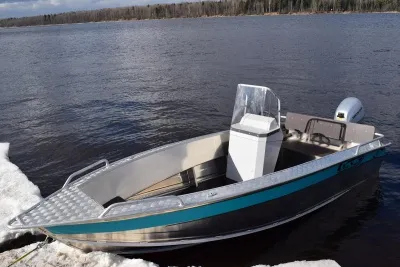 Фото Алюминиевая лодка Wellboat - 411 консоль в интернет-магазине Моторыбак