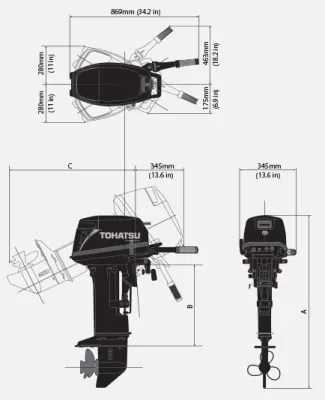 Лодочный мотор Tohatsu M 9.9D2 S (Тохатсу М 9.9Д2) в интернет-магазине "Моторыбак" Лодочный мотор Tohatsu M 9.9D2 S (Тохатсу М 9.9Д2) в интернет-магазине "Моторыбак"