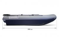 Моторно-гребная надувная ПВХ водометная лодка Флагман DK 380 Jet