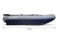 Моторно-гребная надувная ПВХ водометная лодка Флагман DK 420 Jet