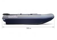 Моторно-гребная надувная ПВХ водометная лодка Флагман DK 500 Jet