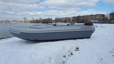 Фото Двухкорпусная моторно-гребная надувная ПВХ аэролодка Флагман DK 350 Air в интернет-магазине Моторыбак