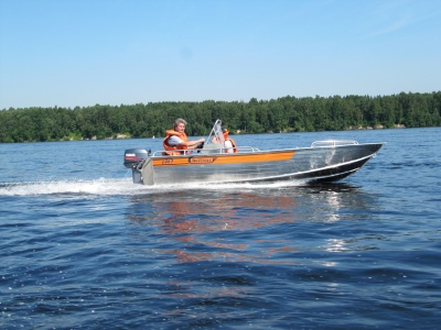 Фото Алюминиевая лодка Wellboat-46 консоль в интернет-магазине Моторыбак
