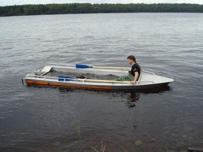 Фото Алюминиевая лодка Wellboat-46 румпельное управление в интернет-магазине Моторыбак