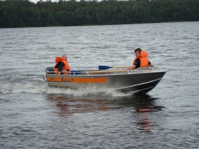 Фото Алюминиевая лодка Wellboat-46 румпельное управление в интернет-магазине Моторыбак