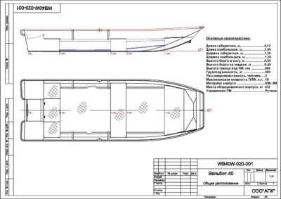 Фото Лодка алюминиевая моторная Wellboat-40 (Вельбот-40) в интернет-магазине Моторыбак