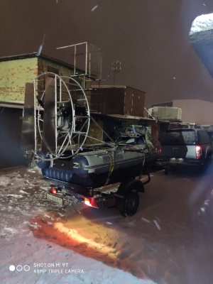 Фото Двухкорпусная моторно-гребная надувная ПВХ аэролодка Флагман DK 350 Air в интернет-магазине Моторыбак
